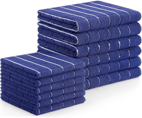 Homaxy Microfiber Kitchen Towels and Dishcloths Sets, 12 Pack by Homaxy
