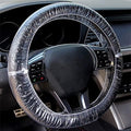 ICWEIMEI 500PCS Universal Disposable Steering Wheel Cover Plastic Transparent by ICWEIMEI