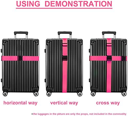Chelmon Luggage Straps for Suitcases TSA Approved Travel Essentials 4 Pack - Image 5
