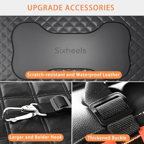 Dog Back Seat Cover Hard Bottom Truck Back Seats Protector, Large Backseat - Image 3