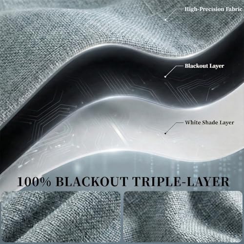 100% Blackout Adhesive Blackout Curtains- Self Stick Shades Window Blinds - Image 4