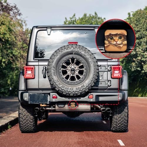 Cute Cat Tow Hitch Covers Heavy Duty Rubber Trailer Hitch Cover 2" Receiver - Image 6
