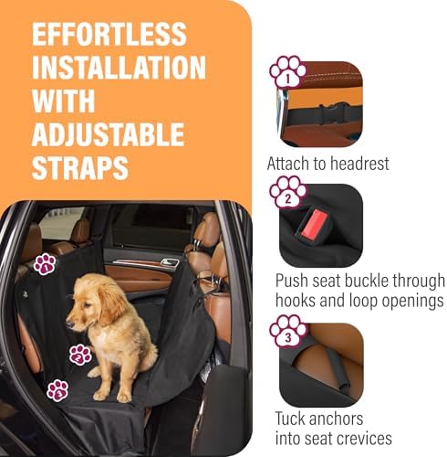 Active Pets XL Waterproof Hammock Large Car Seat Cover, Fits SUVs Trucks Big - Image 4