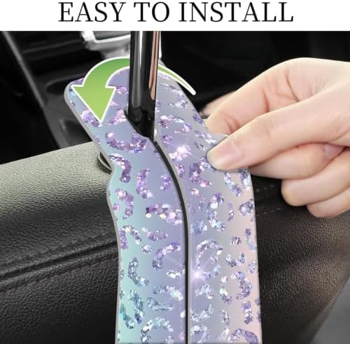 PU Leather Car Seat Hook, Storage Headrest Hanger, Cute Car Backseat Organizer - Image 5