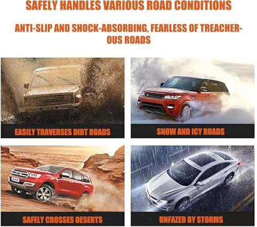 40PCS Tire Traction Straps, Zip Tie Snow Chains, Universal Reusable Anti-Skid - Image 6