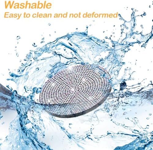 Osilly 2PCS 2.75 Inch Rhinestone Cup Holder Coasters - Image 3
