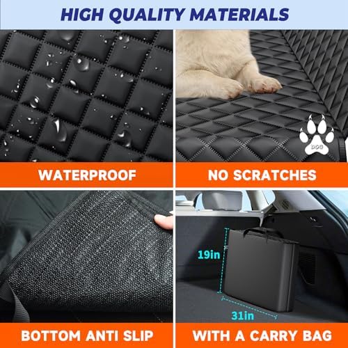 Dog Car Seat Cover for Back Seat Hard Bottom, Truck Rear Seat Extender - Image 5
