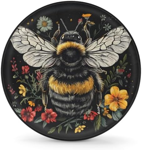Spare Tire Cover Bee and Flowers Wheel Covers Protectors Waterproof Dust-Proof - Image 2