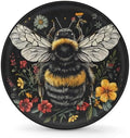 Spare Tire Cover Bee and Flowers Wheel Covers Protectors Waterproof Dust-Proof by cfpolar