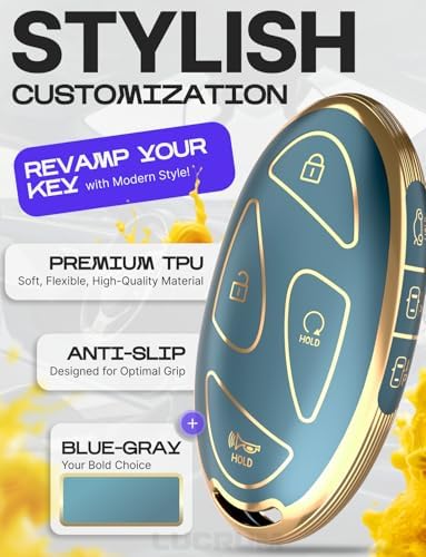 Lucrum Compatible with Hyundai Key Fob Cover & Keychain - Image 3