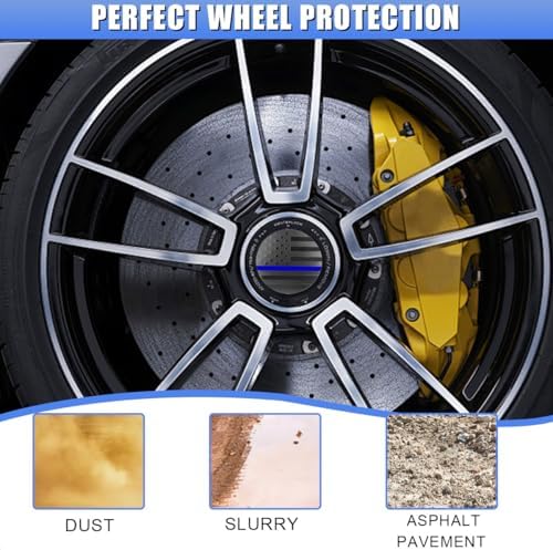 4PCS 56mm American Flag Wheel Hub Center Cap Sticker - Image 3