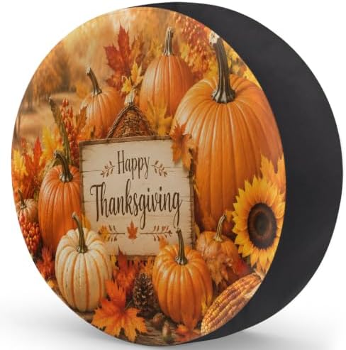 Thanksgiving Spare Tire Cover Waterproof Dust-Proof Spare Wheel Covers - Image 2