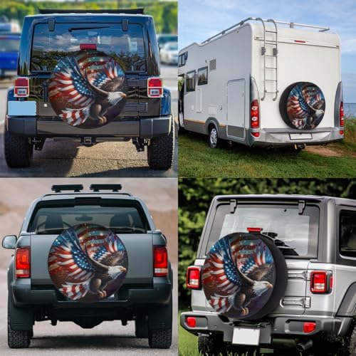 Eagle Spare Tire Cover 17in Spare Wheel Covers Tire Storage Cover - Image 6