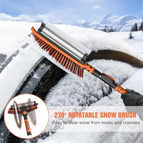 Nuovoware 60" Ice Scraper and Extendable Snow Brush - Image 2