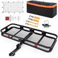 Heavy-Duty Folding Hitch Cargo Carrier, 500 lbs Capacity – Steel Basket by Jojoka
