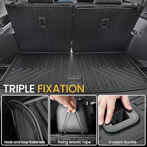 Cargo Mat for Volkswagen VW Atlas 2018-2026 6/7 Seats Accessories - Image 3