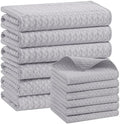 Homaxy Microfiber Kitchen Towels and Dishcloths Sets, 12 Pack by Homaxy