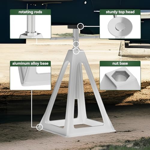 RVGUARD RV Stack Jacks 4 Pack, 6000 Lbs Aluminum Stabilizer Jacks - Image 4