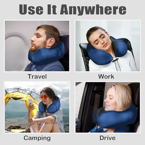 Travel Pillow, Memory Foam Neck Pillow - Image 6