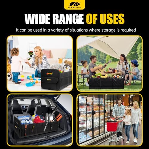 MIKKUPPA Car Trunk Organizer - 105L Foldable Car Storage - Image 6