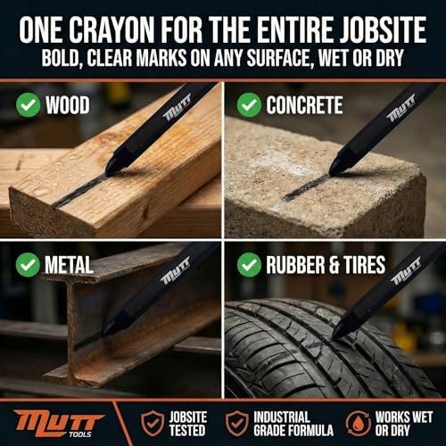 Mutt Tools Black Lumber Crayons 12 Pack - Image 2