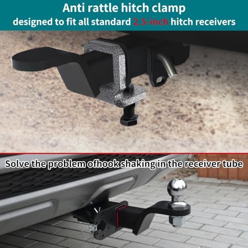 Anti Rattle Hitch Clamp 2.5" Heavy Duty Steel Hitches - Image 4