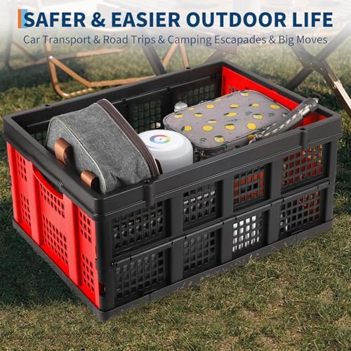 Garvee Collapsible Crate, 55L Foldable Plastic Milk Storage Crate - Image 6
