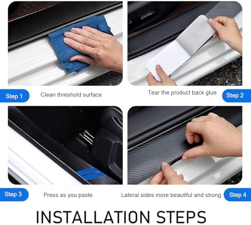 4PCS Door Sill Protector Compatible - Image 5