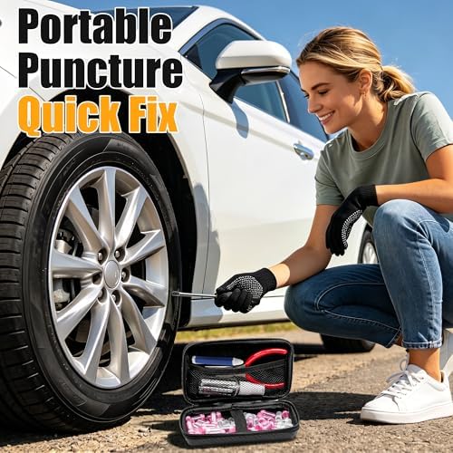 60PCS Tire Repair Rubber Nail Kit | Vacuum Tire Screw Plug - Image 3