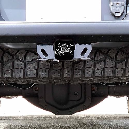Happy Halloween Hitch Cover Spooky Halloween Bats Rubber Trailer Hitch Cover - Image 6