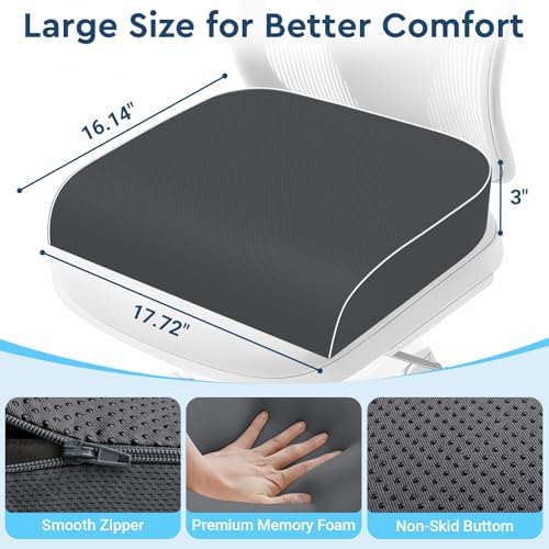 Seat Cushion, Memory Foam Office Chair Cushion - Image 2
