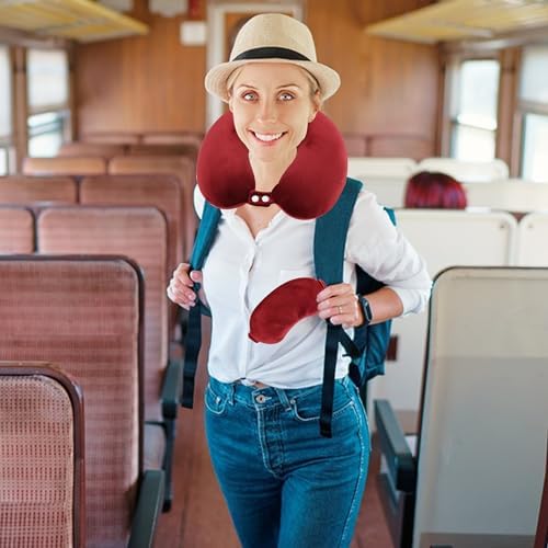 Pure Memory Foam Travel Pillow Set - Image 4