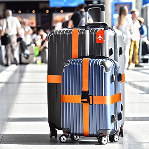 Weewooday 8 Pcs Luggage Straps Suitcase Tags Set - Image 6