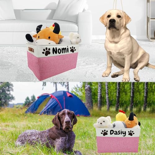 Personalized Dog Toy Basket Dog Toy Box - Image 4