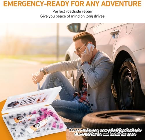 40 PCS Quick Fix Screw-in Tire Plug Kit - Image 6
