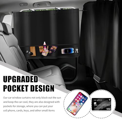 3PCS Car Privacy Curtains Kit, 2026 Upgraded Car Curtains - Image 3