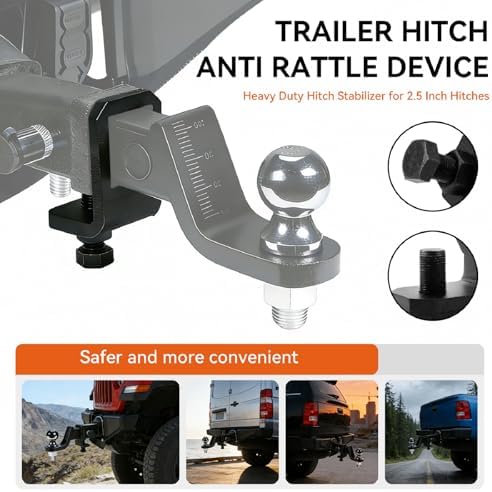 Heavy Duty 2.5 Inch Trailer Hitch Stabilizer - Image 2