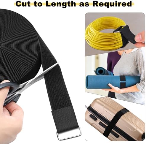 YMCRLUX 1.5"x16ft Hook and Loop Straps - Image 2