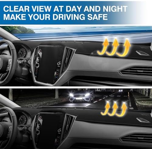 KUST Black Dash Cover for Subaru Crosstrek 2024 2025 2026 Non-Slip Dashboard - Image 6