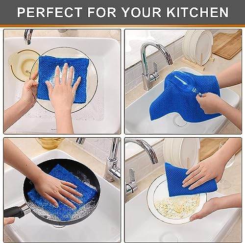 Kitinjoy 100% Cotton Waffle 8-Pack Kitchen Towels - Image 4