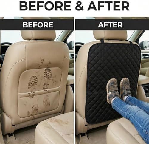 SAVUK 2 Pack Car Back Seat Cover and Organizer Protector from Dirt Scratches - Image 5