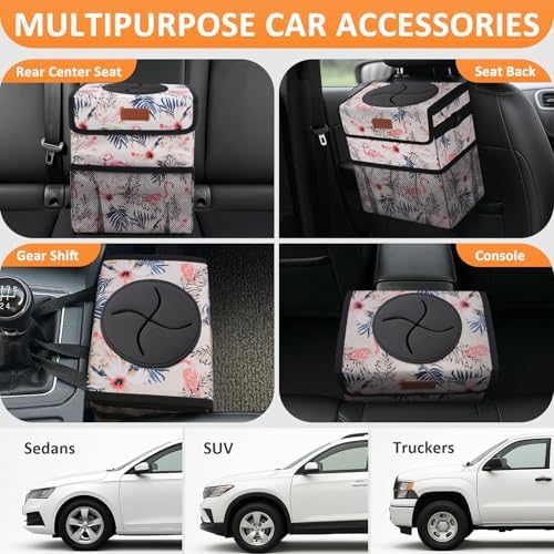 Vankor Car Trash Can with Lid Leak Proof Car Accessories - Image 5