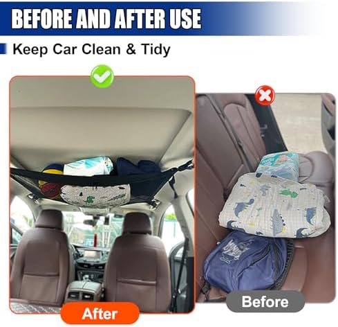 Car Ceiling Cargo Net Pocket - Image 5