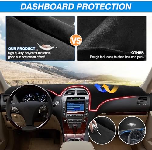 Cartist Dash Cover for 2007-2012 Lexus ES ES240 ES350 Dashboard Carpet Mat - Image 5