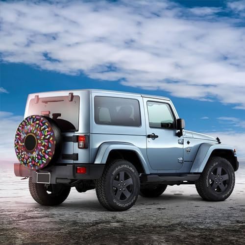 Chocolate Sprinkles Donut Spare Tire Cover Doughnut Tire Wheel Covers - Image 3