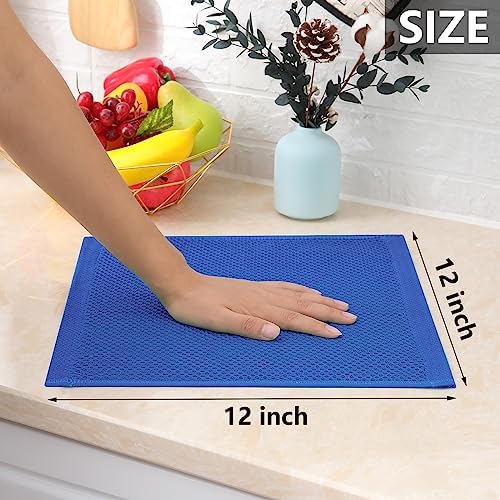 Homaxy 100% Cotton Waffle Weave Kitchen Dish Cloths 8-Pack - Image 5