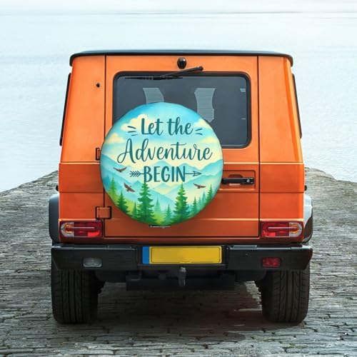 Adventure Spare Tire Cover Weatherproof Wheel Protectors Universal Wheel Covers - Image 6