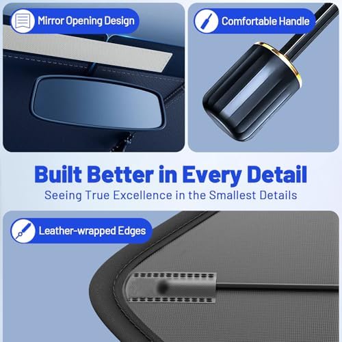 Car Windshield Sun Shade for Nissan Rogue 2021-2026, Foldable Car Sunshade - Image 7