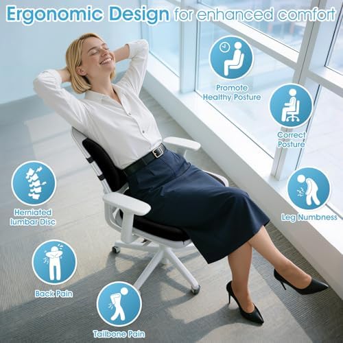 CushZone X-Large Seat Cushion and Lumbar Support Pillow - Image 2