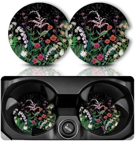 Yonlevres Car Coasters for Cup Holders, 2 Pack by Yonlevres